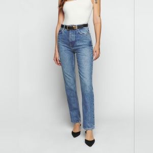 Reformation Cynthia High Rise Straight Jeans